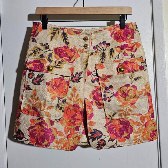Le Superbe Dresses & Skirts - 🏷️NWT Le Superbe Xtra Utility Skirt In Huntington Rose Jacquard Print - Size 10